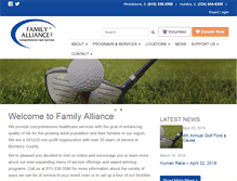 Tablet Screenshot of familyallianceinc.org